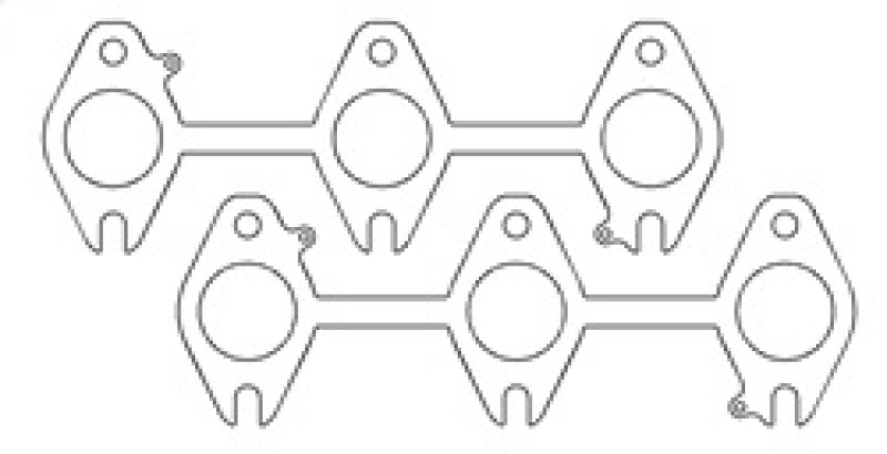 Cometic Dodge Cummins 5.9L 24V/24VCR .040in MLS (2) 3 Port Exhaust Gasket