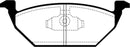 EBC 98-99 Volkswagen Beetle 2.0 Greenstuff Front Brake Pads