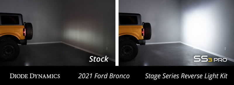 Diode Dynamics 21-22 Ford Bronco C1 Pro Stage Series Reverse Light Kit