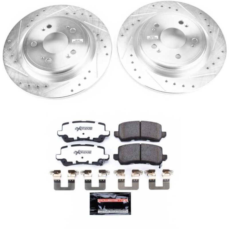 Power Stop 14-19 Acura RLX Rear Z26 Street Warrior Brake Kit