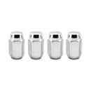 McGard Hex Lug Nut (Cone Seat) M12X1.5 / 13/16 Hex / 1.5in. Length (4-Pack) - Chrome