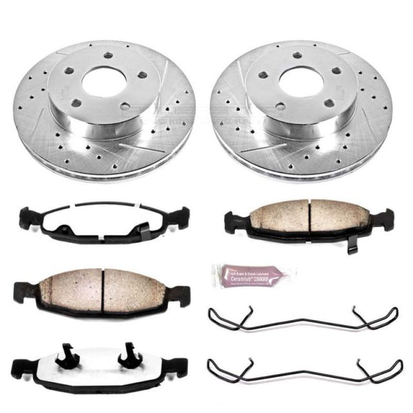 Power Stop 99-02 Jeep Grand Cherokee Front Z36 Truck & Tow Brake Kit