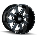 ION Type 141 20x12 / 8x165.1 BP / -44mm Offset / 130.8mm Hub Gloss Black Milled Wheel