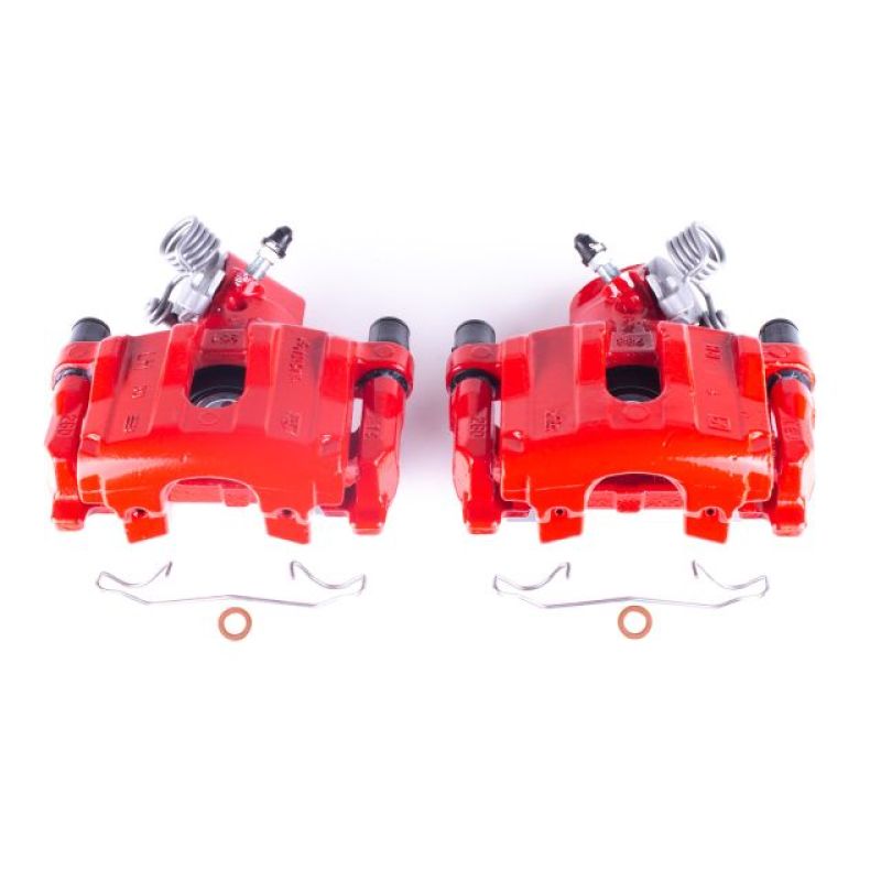 Power Stop 04-13 Mazda 3 Rear Red Calipers w/Brackets - Pair