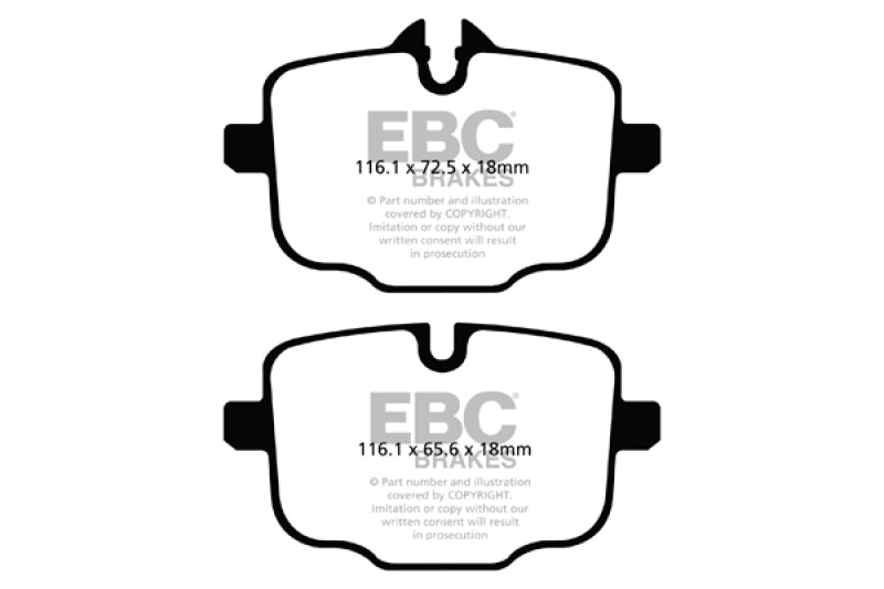 EBC 10+ BMW 535i 3.0 Turbo (F10) Greenstuff Rear Brake Pads