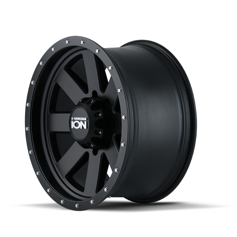 ION Type 134 18x9 / 8x165.1 BP / 18mm Offset / 130.8mm Hub Matte Gunmetal/Black Beadlock Wheel