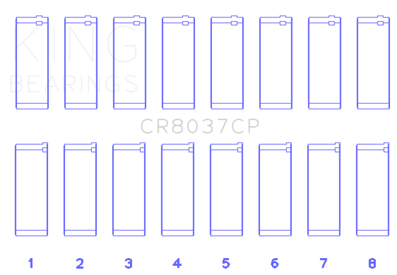 King 01-09 GM Duramax 6.6L A Rod (Size STD) Connecting Rod Bearing Set