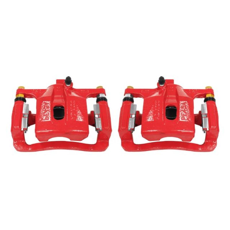 Power Stop 06-10 Hummer H3 Rear Red Calipers w/Brackets - Pair
