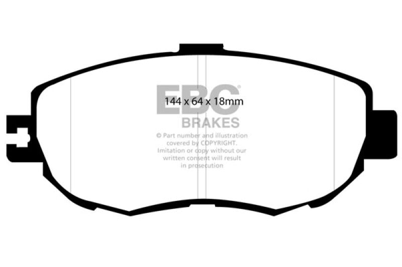 EBC 93-94 Lexus LS400 4.0 Yellowstuff Front Brake Pads