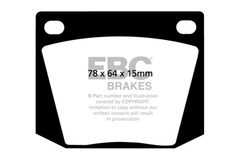 EBC 63-69 Ac Cobra 4.7 Greenstuff Front Brake Pads