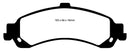 EBC 02 Cadillac Escalade 5.3 (PBR rear caliper) Yellowstuff Rear Brake Pads