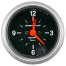 Autometer Sport-Comp 2-1/16in. 12 Hour Analog Clock Gauge