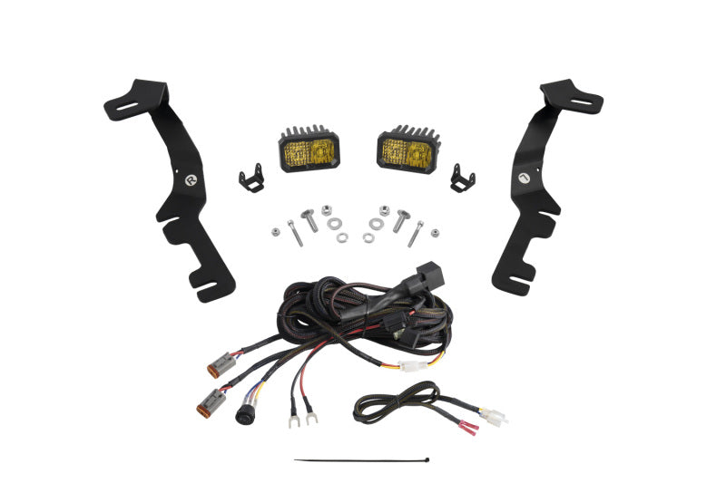 Diode Dynamics Stage Series Ditch Light Kit for 2019-Present Ram C2 - Yellow Pro Combo
