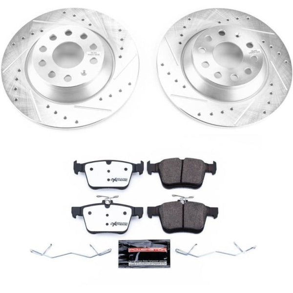 Power Stop 16-18 Audi TT Quattro Rear Z26 Street Warrior Brake Kit