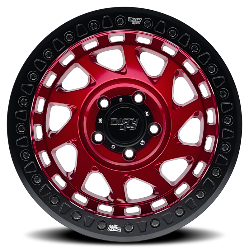 Dirty Life 9313 Enigma Race 17x9 / 6x135 BP / -12mm Offset / 87.1mm Hub Crimson Candy Red Wheel