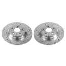 Power Stop 11-15 Volvo S60 Rear Evolution Drilled & Slotted Rotors - Pair