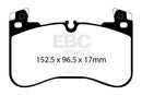 EBC 2020+ Land Rover Defender 90 Greenstuff Front Brake Pads