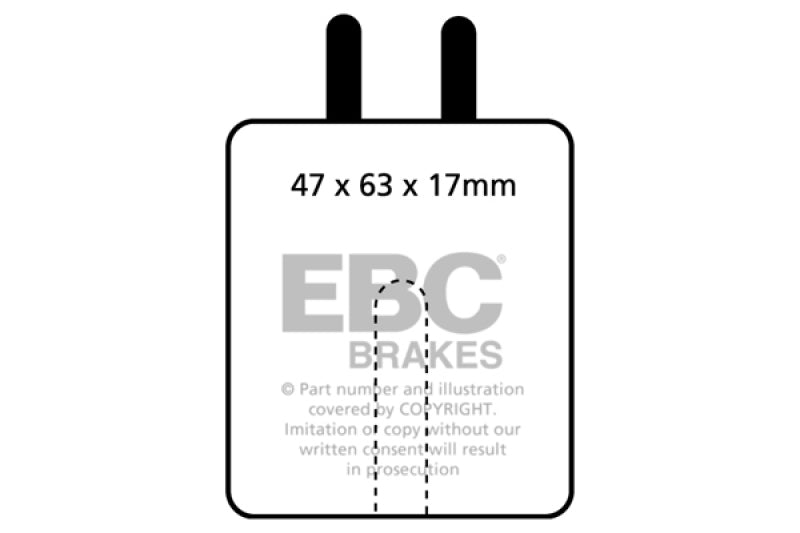 EBC 59-65 Aston Martin DB4 3.7 Vantage Greenstuff Front Brake Pads