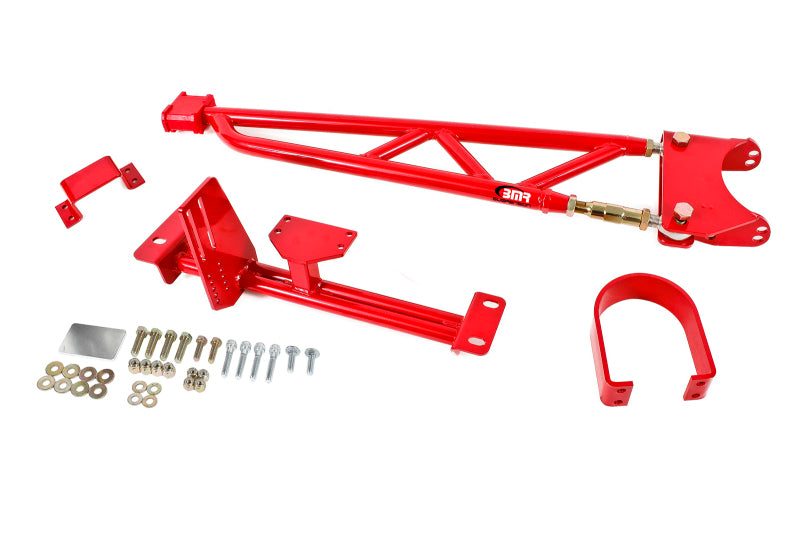 BMR 93-02 F-Body w/ DSL Torque Arm Tunnel Mount (For Stock Exhaust) - Red