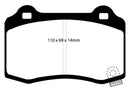 EBC 06-10 Jeep Grand Cherokee 6.1 SRT-8 Greenstuff Rear Brake Pads