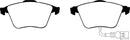 EBC 12-14 Volkswagen Golf R 2.0 Turbo Greenstuff Front Brake Pads
