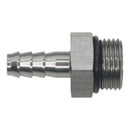 DeatschWerks 8AN ORB Male to 5/16in Male Triple Barb Fitting (Incl O-Ring) - Anodized DW Titanium