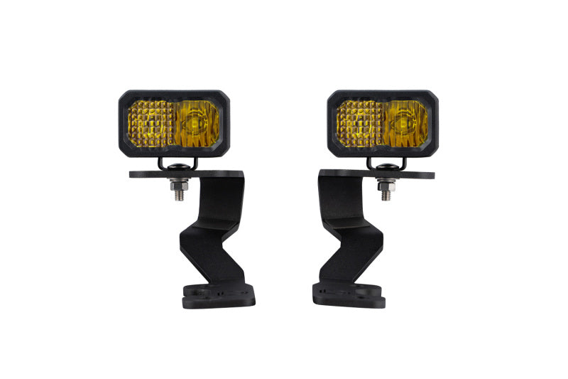 Diode Dynamics 2022 Toyota Tundra C2 Sport Stage Series Ditch Light Kit - Yellow Combo