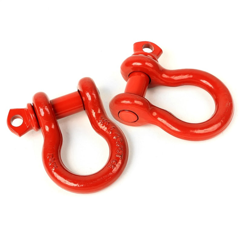 Rugged Ridge Red 3/4in D-Shackles