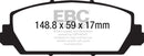 EBC 12+ Acura RDX 3.5 Greenstuff Front Brake Pads