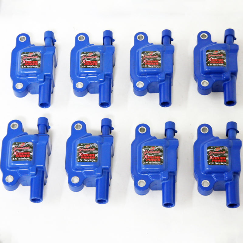 Granatelli 14-23 GM LT Direct Ignition Coil Packs - Blue (Set of 8)