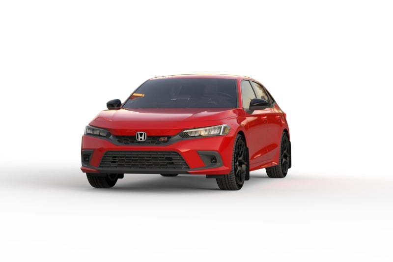 Rally Armor 2022 Honda Civic (Incl. Si/Sport/Touring) UR Red Mud Flap w/ White Logo