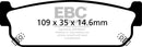 EBC 93-97 Infiniti J30 3.0 Yellowstuff Rear Brake Pads