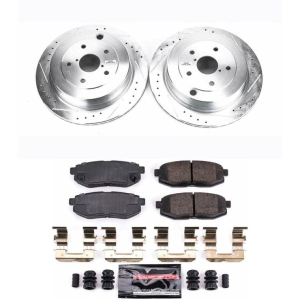 Power Stop 06-07 Subaru B9 Tribeca Rear Z23 Evolution Sport Brake Kit