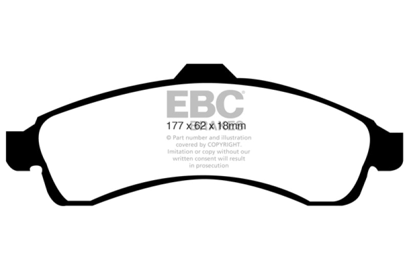 EBC 03-05 Chevrolet SSR 5.3 Greenstuff Front Brake Pads