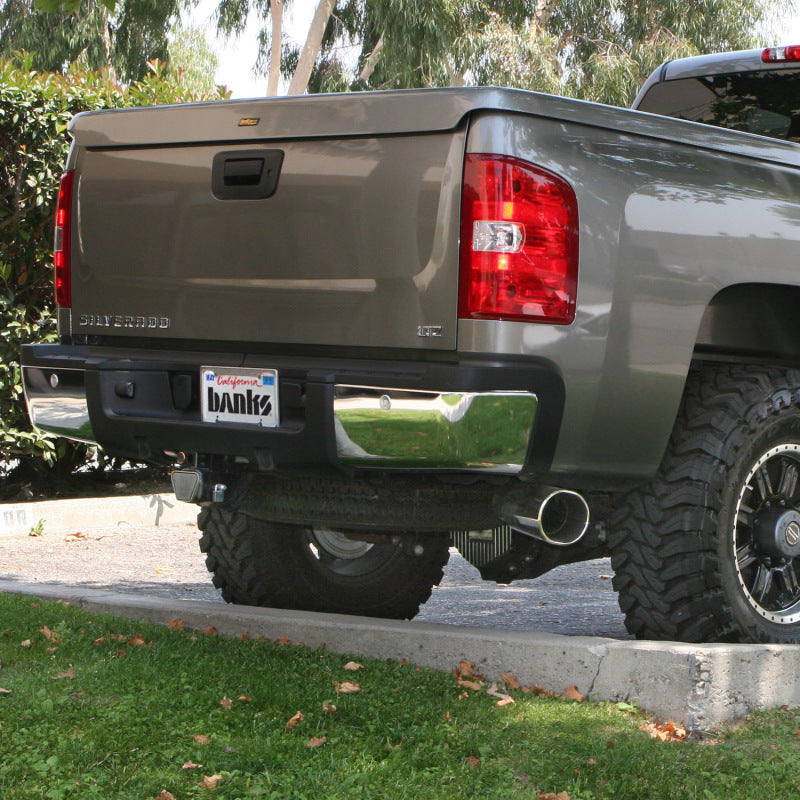 Banks Power 07-10 Chevy 6.6L LMM ECSB-CCLB Monster Exhaust System - SS Single Exhaust w/ Chrome Tip