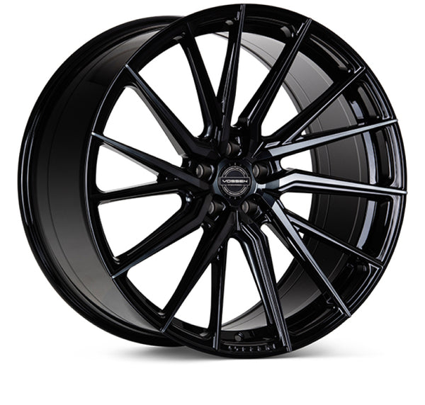Vossen HF-4T 22x9 / 5x120 / ET30 / Flat Face / 72.56 - Double Tinted - Gloss Black - Right