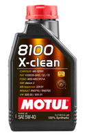 Motul 1L Synthetic Engine Oil 8100 5W40 X-CLEAN C3 -505 01-502 00-505 00-LL04 - Case of 16