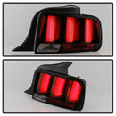 Spyder 05-09 Ford Mustang (Red Light Bar) LED Tail Lights - Smoke ALT-YD-FM05V3-RBLED-SM