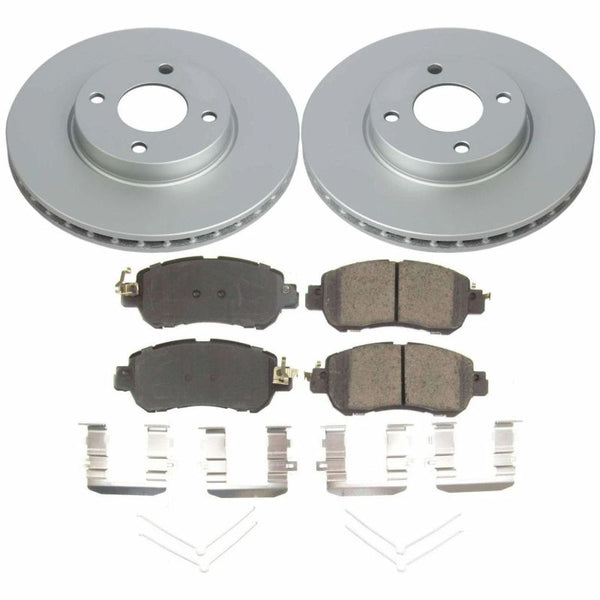 Power Stop 18-19 Nissan Kicks Front Z17 Evolution Geomet Coated Brake Kit