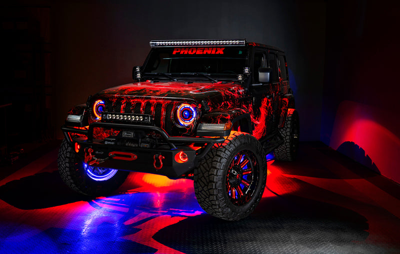 Oracle Oculus Bi-LED Projector Headlights for Jeep JL/Gladiator JT - ColorSHIFT w/ Simple Controller