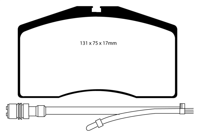 EBC 93-95 Porsche 911 (964) 3.6 Turbo Bluestuff Front Brake Pads