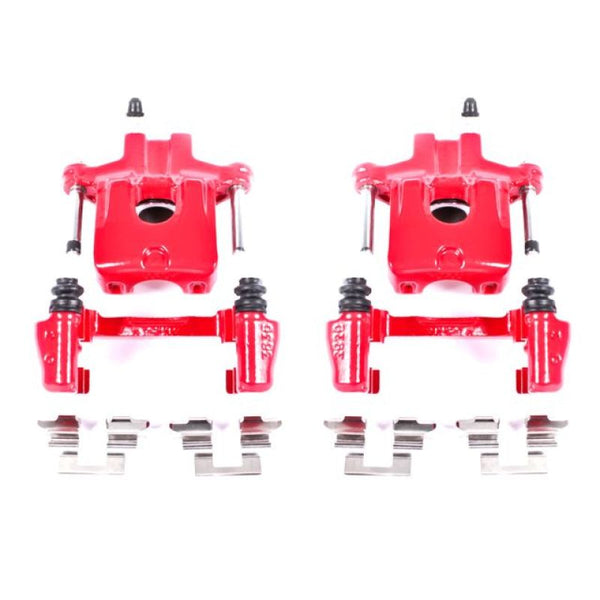 Power Stop 05-07 Toyota Avalon Rear Red Calipers w/Brackets - Pair