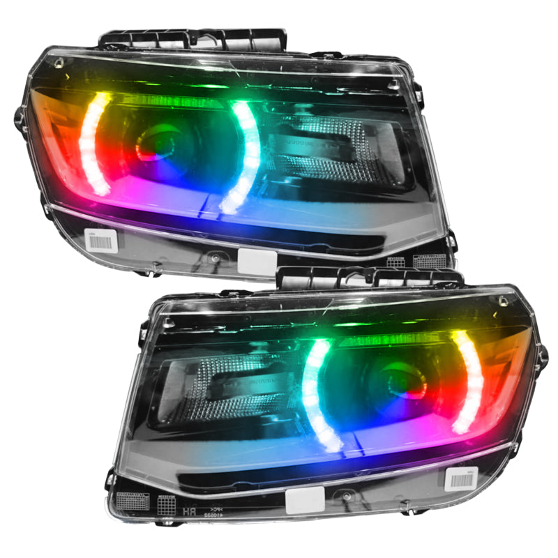 Oracle 14-15 Chevy Camaro RS Headlight DRL Upgrade Kit - ColorSHIFT w/o Controller