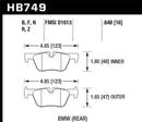 Hawk 13-14 BMW 328i/328i xDrive / 2014 428i/428i xDrive HPS 5.0 Rear Brake Pads