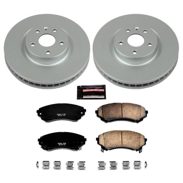 Power Stop 08-14 Cadillac CTS Front Z17 Evolution Geomet Coated Brake Kit