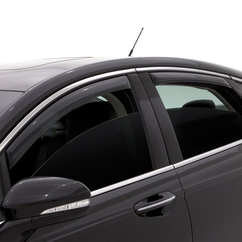 AVS 06-10 Jeep Commander Ventvisor In-Channel Front & Rear Window Deflectors 4pc - Smoke