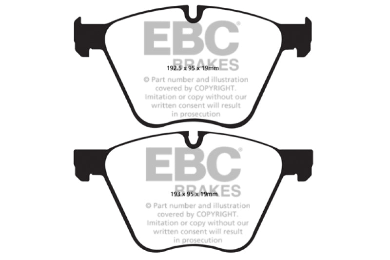 EBC 10-15 BMW X6 4.4 Twin Turbo Hybrid Yellowstuff Front Brake Pads