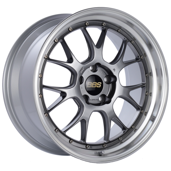 BBS LM-R 19x9.5 5x120 ET25 Diamond Black Center Diamond Cut Lip Wheel -82mm PFS/Clip Required