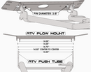KFI Kfi Atv Plow Base Push Tube