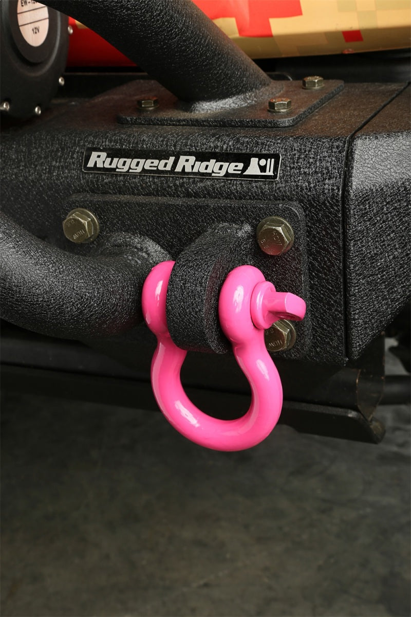 Rugged Ridge Pink 3/4in D-Ring Shackles